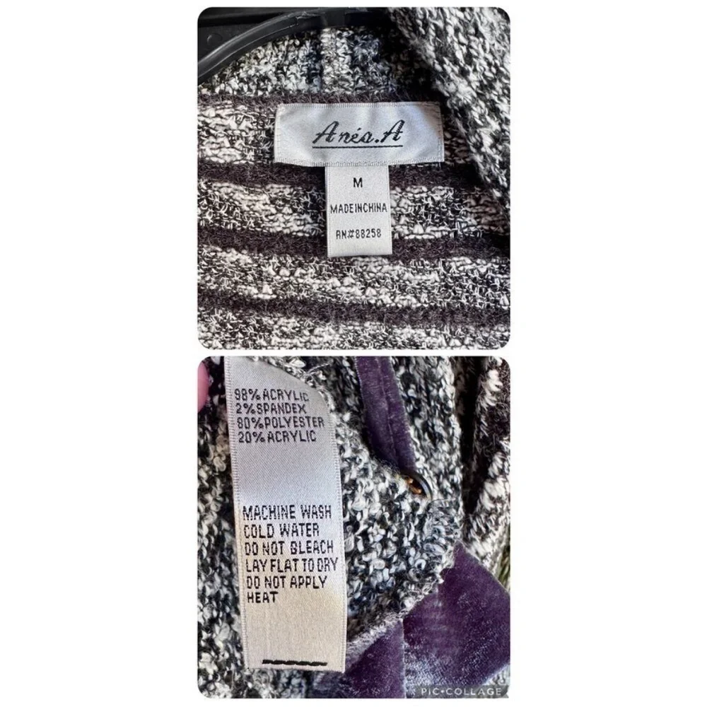 Anis A boho sleeveless knit cardigan size medium